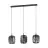 Eglo Pendelleuchte Romazzina Stahl Schwarz | IP20 - Geeignet für 3x E27 