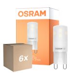 Lot 6x Osram LED Pin G9 Claire 1.9W 180lm - 827 Blanc Très Chaud 
