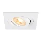 SLV New Tria 75 Spot Aluminium Blanc Carré | Diamètre 75mm - Convient pour 1x GU10 